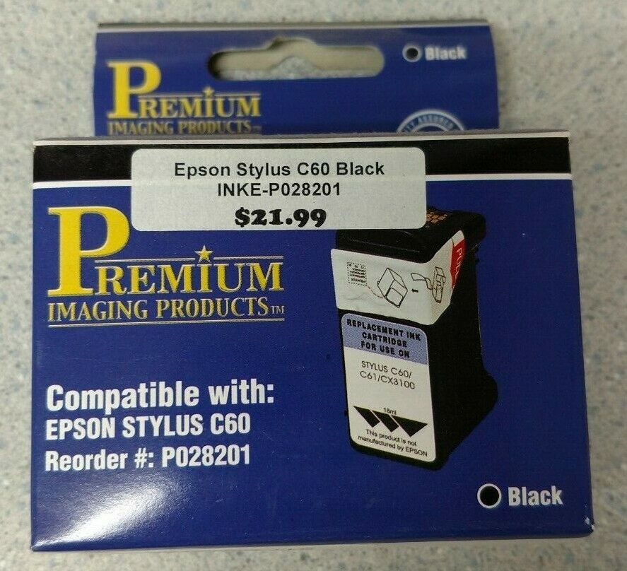 Premium Imaging Products fits Epson Stylus C60 Black INKE Premium Imaging Products fits Epson Stylus C60 Black INKE