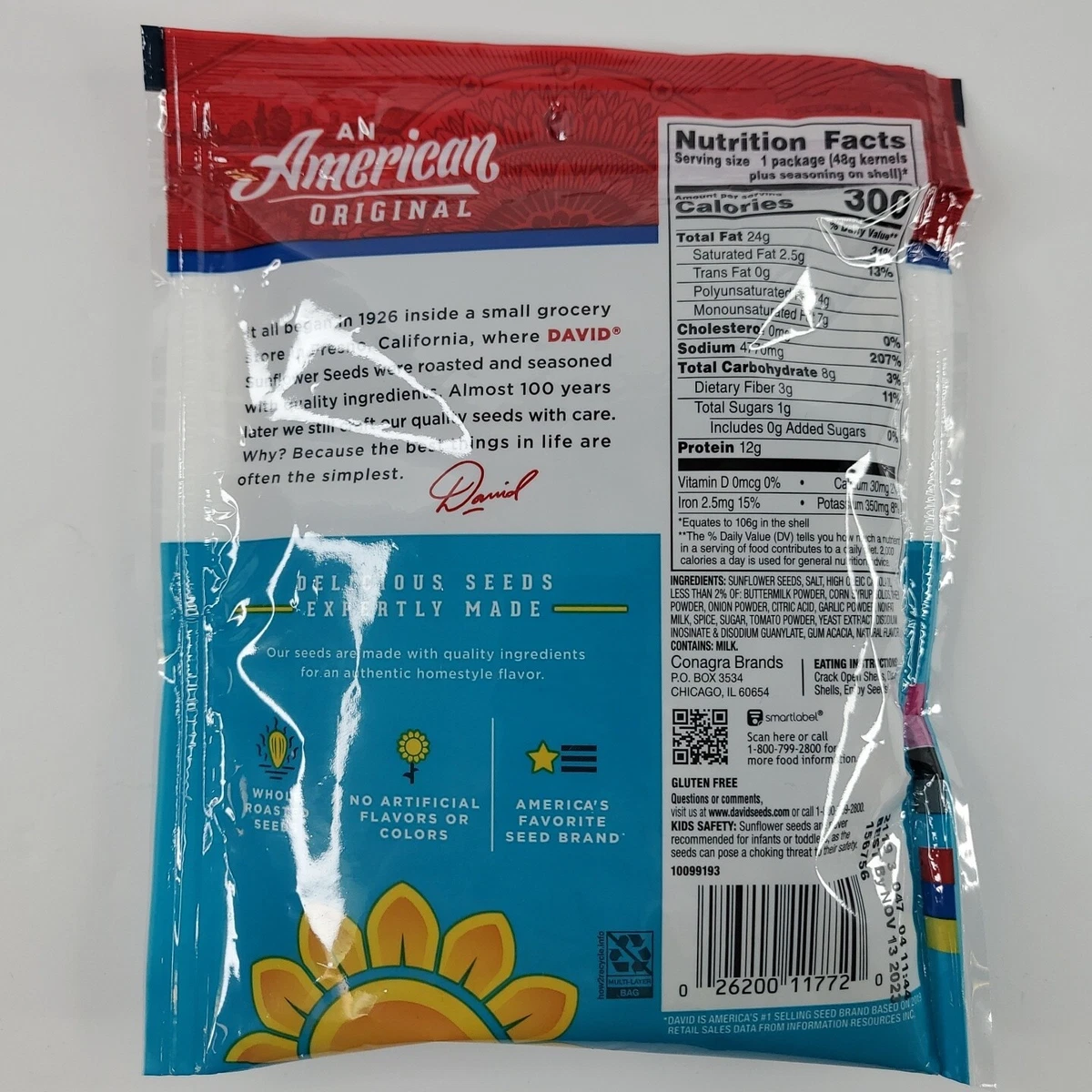David Sunflower Seeds Ranch