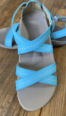 Spenco Orrhotic Total Support Womens Andi Sandals aqua Size 9 40