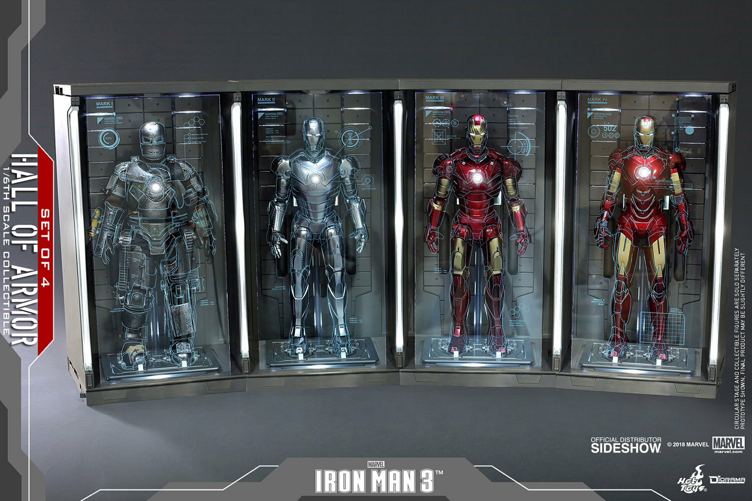 iron man 3 hall of armor 6 pack