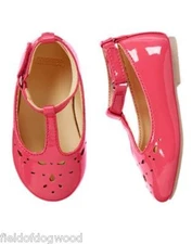 NWT GYMBOREE Pretty Poppy T Strap Flats Dress shoes Toddler and kid sizes