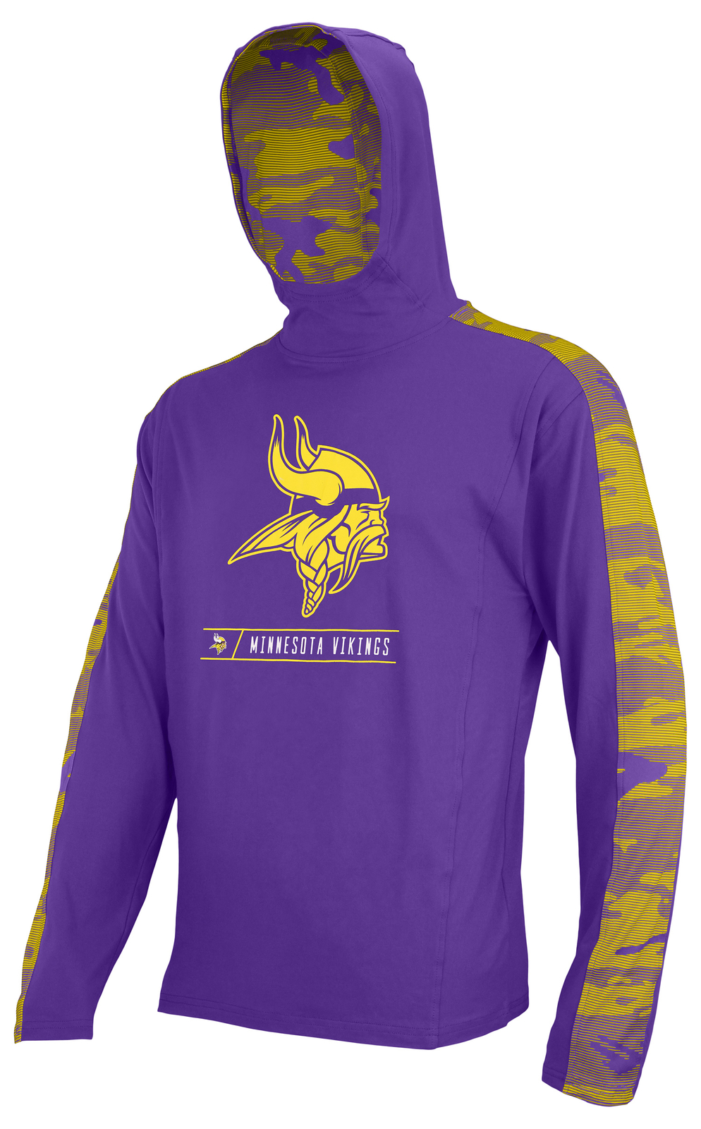 Легкая толстовка с капюшоном Zubaz NFL Mens Minnesota Vikings Elevated с камуфляжными вставками