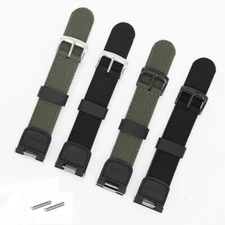 Premium Nylon Watch Straps Mens Military Style Sport Band Fits Casio SGW 100 200