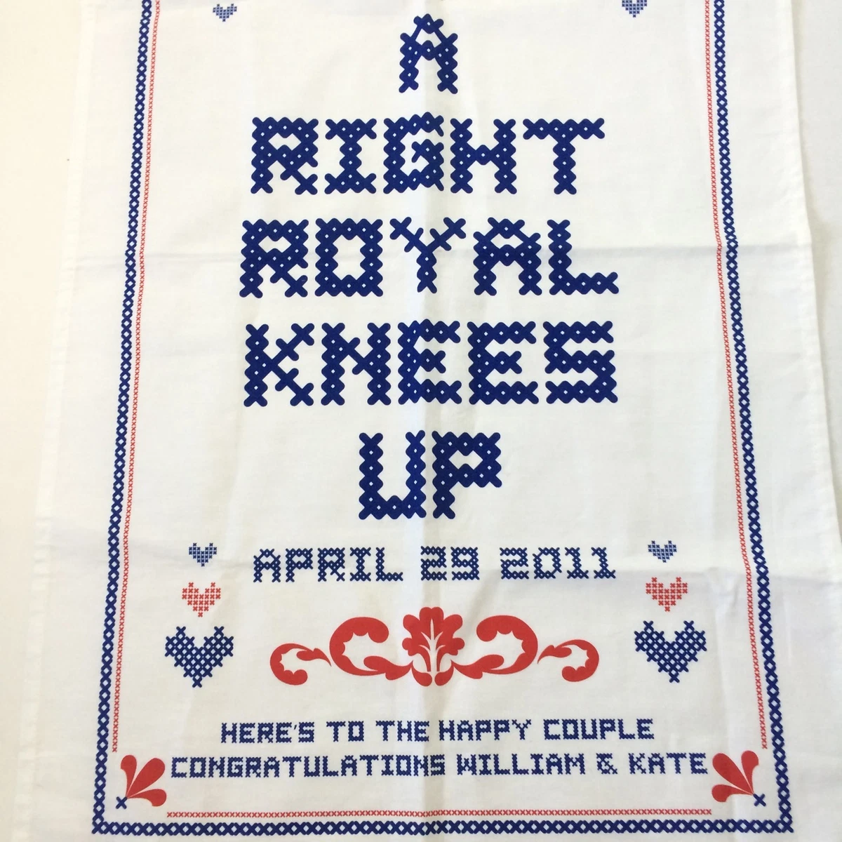 Ted Baker London Royal Tea Towel Right Royal Knees Up Lmtd Edition