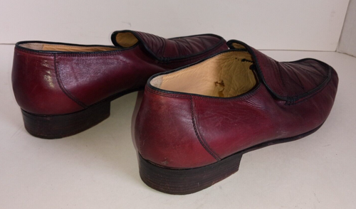 Mocasines de cuero cordobés italiano vintage BRUNO MAGLI para hombre talla 9 diseño de retazos - Imagen 7 de 14