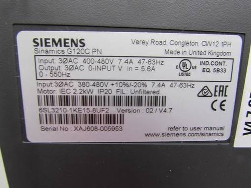 1PC-NEW-Siemens-6SL3210-1KE15-8UF2-RS8