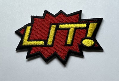 Get Lit Iron On Patch 2.75 Inches Show Off Your Vibrant Vibe