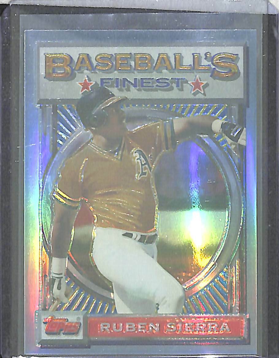1993 Topps Finest Refractor #158 Ruben Sierra