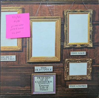 Emerson Lake & Palmer Pictures At An Exhibition Vinyl Record VG/VG HELP1 1971 