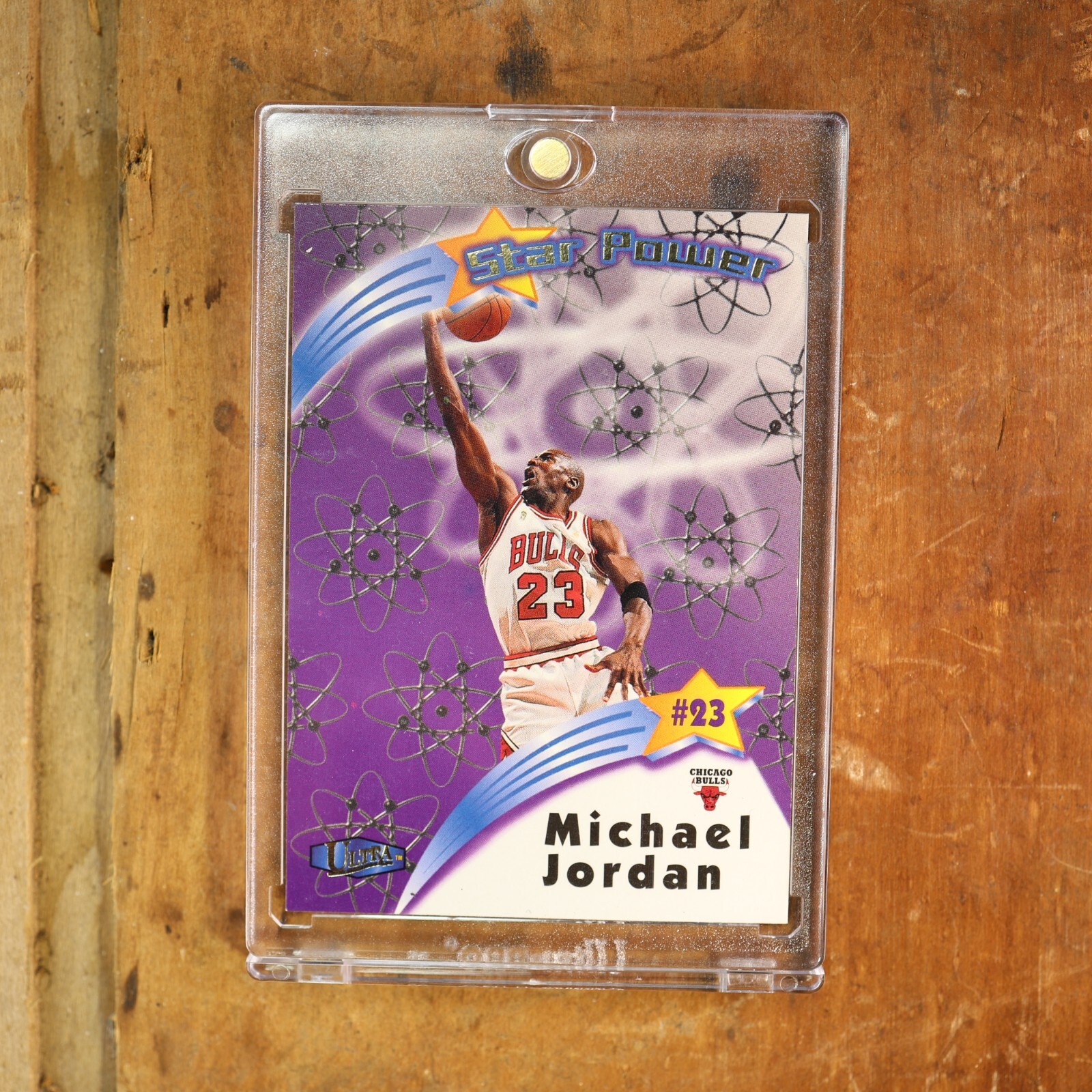 1997 Michael Jordan Ultra Star Power Collector Card #1 of 20 Fleer Chicago Bulls