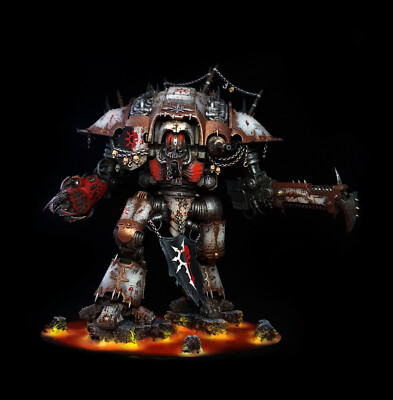 Chaos Knight Desecrator Superbly Painted Warhammer 40K Commission