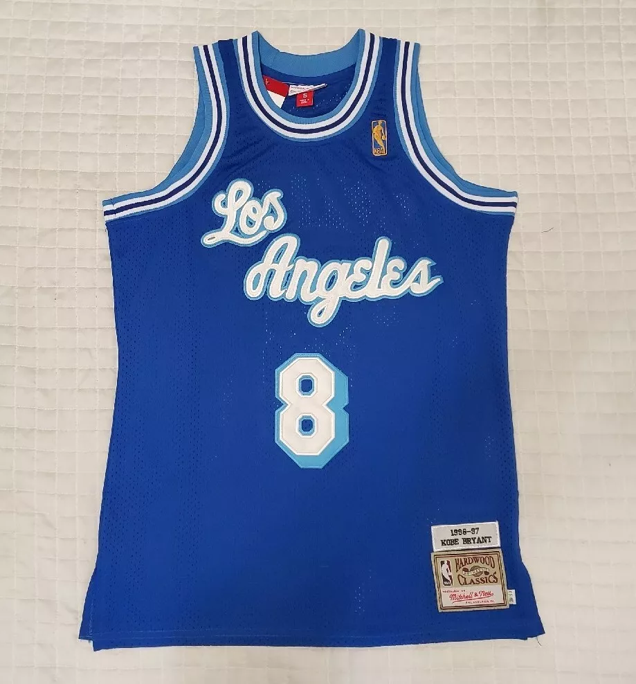 Throwback Kobe Bryant #8 Los Angeles Lakers Blue Mens Jersey Sz X-Large