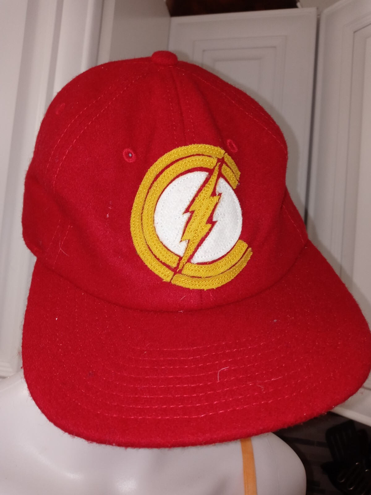 DC COMICS THE FLASH WOOL ADJUSTABLE EMBROIDERED R… - image 1