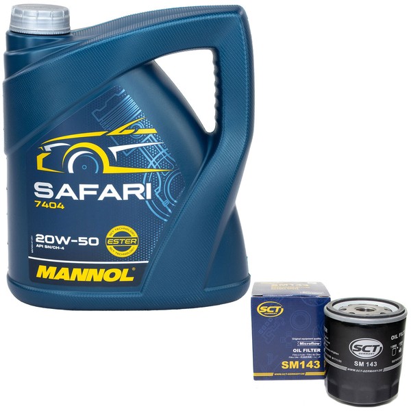 MotoröL Set 20W-50 5 Liter + ÖLfilter SM 143 FüR Lexus IS Sportcross-image