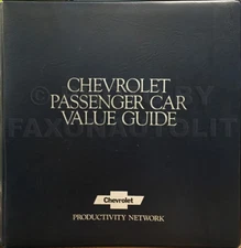 1981 Chevy Car Color and Upholstery Dealer Album Data Book Chevrolet Showroom