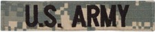 US ARMY Branch Tape ACU Patch with Hook and Loop Backing mocinc.1982