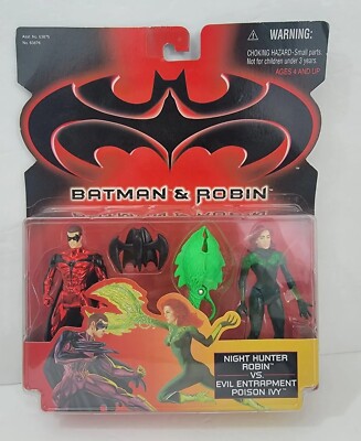 Hasbro Kenner Batman & Robin Night Hunter Robin & Evil Entrap Poison Ivy 97*Read