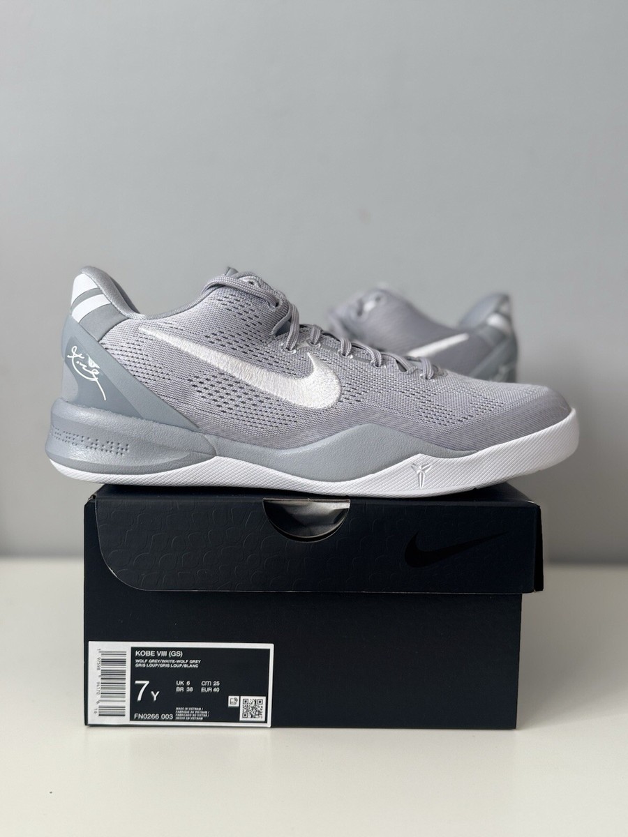Nike Kobe 8 Protro Wolf Grey White Basketball Sneaker FN0266