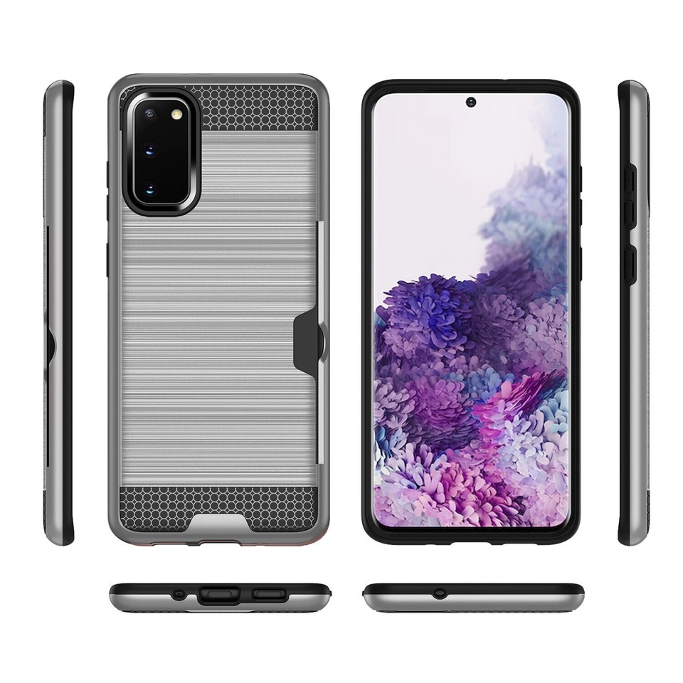 REIKO SAMSUNG GALAXY S20 SLIM ARMOR HYBRID CASE WITH CARD HOLDER IN