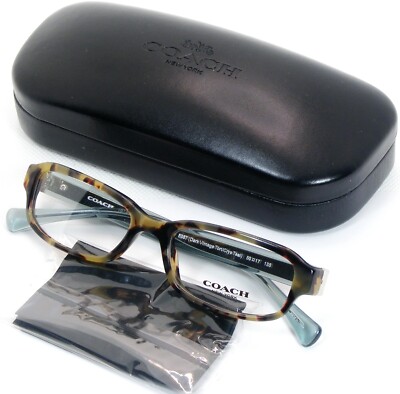 Coach HC6083 5357 Schildkröte / Kristall Teal Brille Brillenrahmen 50-17-135mm