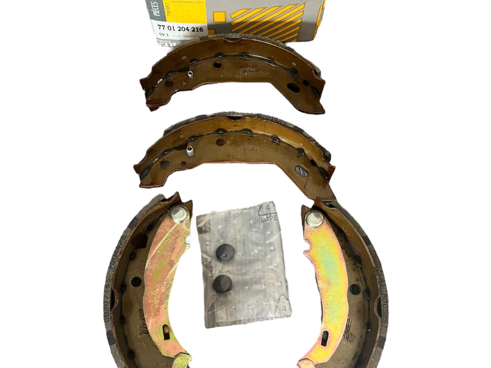 Éliminez les bruits de freinage avec ce jeu de mâchoires de frein arrière 7701204216 ORIGINE