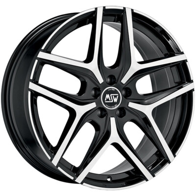 ALUFELGE MSW MSW 40 FUR SAAB 9-5 8.5X20 5X120 GLOSS BLACK FULL POLISHED JPM