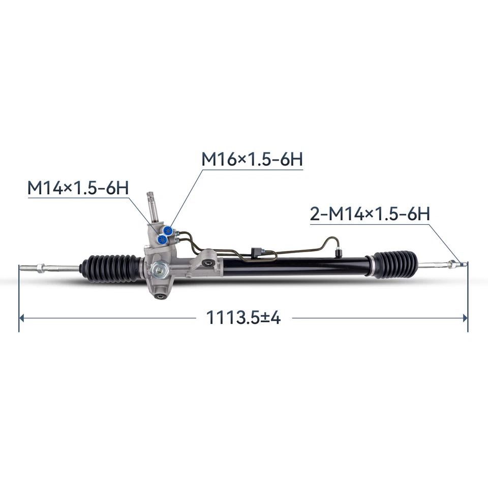 Power Steering Rack and Pinion Assembly for 1996 1997 1998 1999 2000 Honda Civic - Изображение 3 из 4