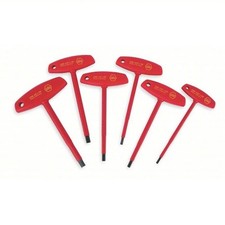Wiha 33490 6 Piece Insulated T-Handle Hex Scr...