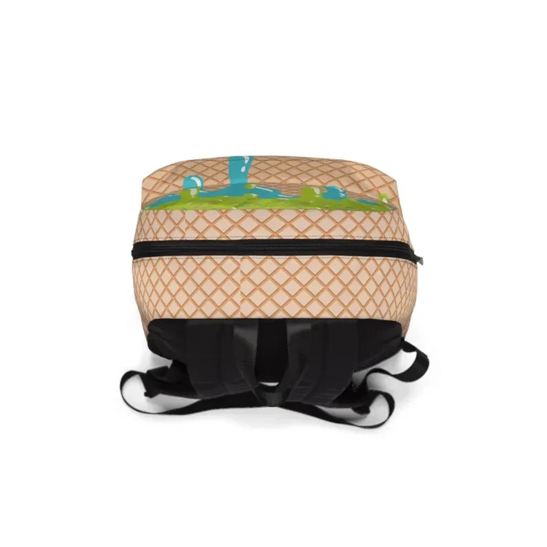 Personalized Sports Drip Backpack, Ice Cream Drip, Back to School Name Backpack