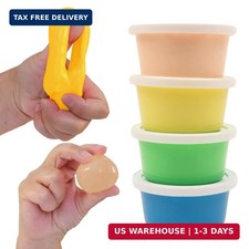 LIFE WORKS Therapy Putty for Hand Strength Motor Skills, Non-Toxic Silicone, 4