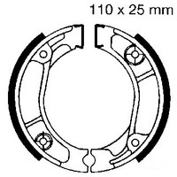 Bremsbacken Hinten EBC H304 FüR Honda XR 500 R Pro Link Bj. 1983-1984