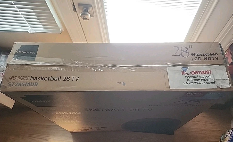 Hannspree 28 "Basketball shaped LCD 1080p HD TV New Open Box Hdmi - Image 3 of 4