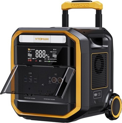 VTOMAN FlashSpeed Pro 3600 Portable Power Station, 3096Wh LFP Solar Generator