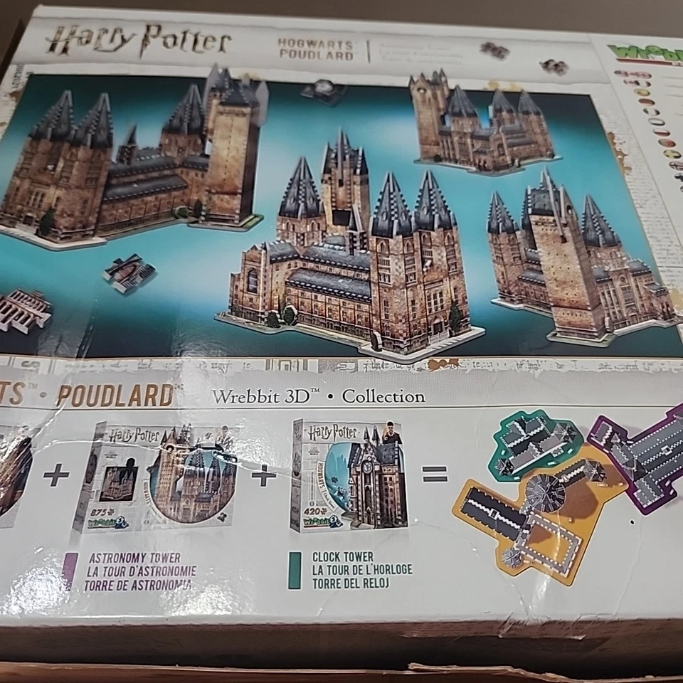Puzzle Wrebbit 3D Harry Potter Torre de Astronomía Hogwarts 3D (875 piezas) LEER Foto 3 de 4
