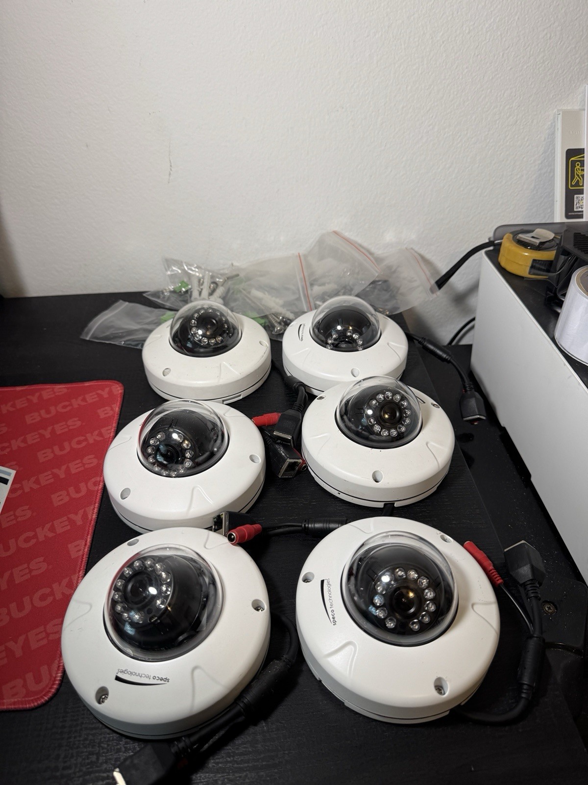 Lot Of 6: Speco ZIP2DK Outdoor IP Security Camera with Night Vision, TESTED WORK