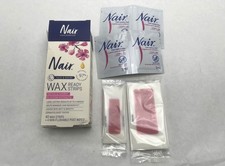 Nair Wax Ready Strip Face  Bikini Hair Removal Wax Strips  4 Post Wipes
