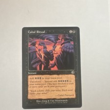 Wizards Cabal Ritual Torment Instant Black Common Regular 2002 Hildebrandt