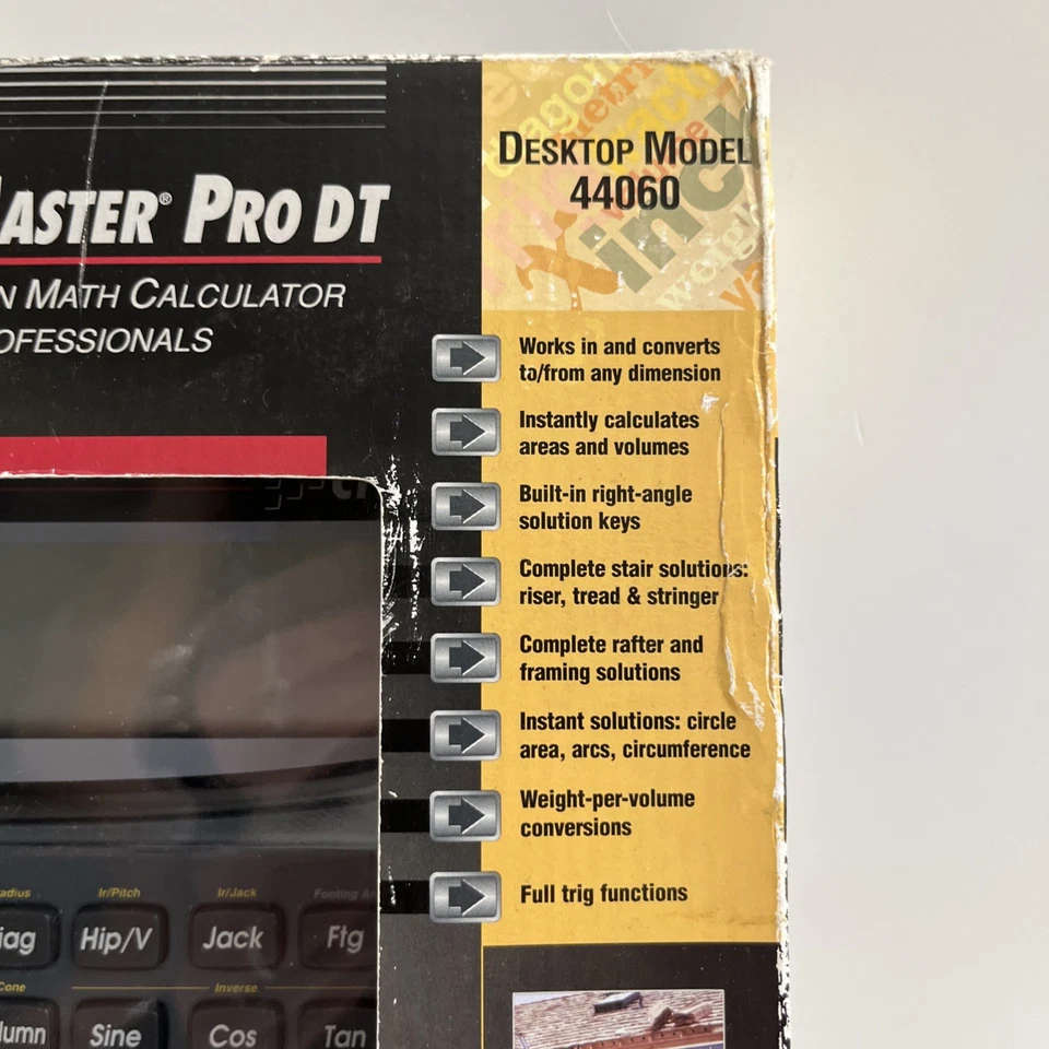 Calculated Industries Construction Master Pro DT Desktop Calculator 44060 NEW - Image 3 of 4