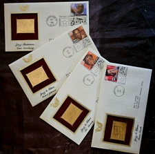 22kt Golden Replica 1st Day Issue U.S. Stamp~Jazz&Blues 94&95 #2  w/Info Card