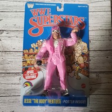 LJN WWE Superstars Series 2 Jesse “The Body” Ventura Blue Card Wrestling Figure