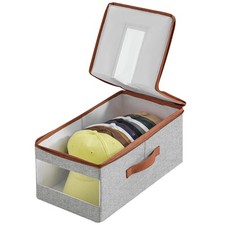 Stackable Hat Organizer for Baseball Caps, Hat Storage Holder Container for C...