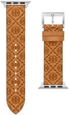 Tory Burch Apple Watch Replacement Band, Leather, Brown, 38mm/40mm/41mm, TBS0084