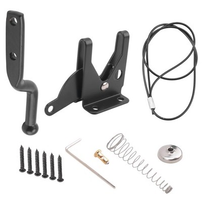 Self Locking Gate  for Wooden Fence Heavy Duty, Steel Spring Cable Pull9315