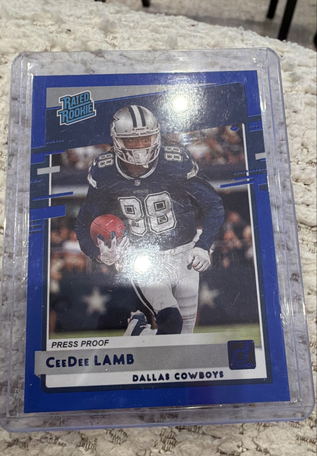 2020 Panini Donruss - Rated Rookie CeeDee Lamb #306 Press Proof Blue (RC)