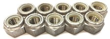 Unbranded 9/16"-12 Stainless Steel Lock Nut with Nylon Insert Lot of 10 NOS