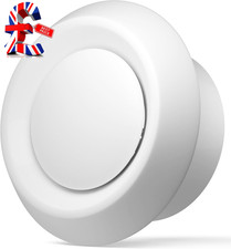Round Ceiling Vent 100Mm with Adjustable Flow 4 Inch Bathroom Ceiling Vent