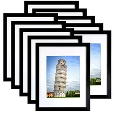 SESEAT 11x14 Picture Frame Set of 10, Display Pictures 8x10 With mat or 11x14