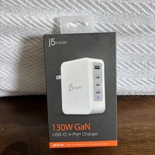 j5create 130W GaN USB Type-C 4-Port Charger