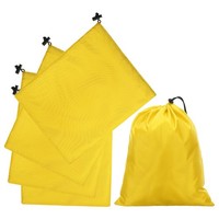 5Er-Set Beutel Mit Kordelzug FüR Outdoor, 25X30Cm Wasserdicht Gelb