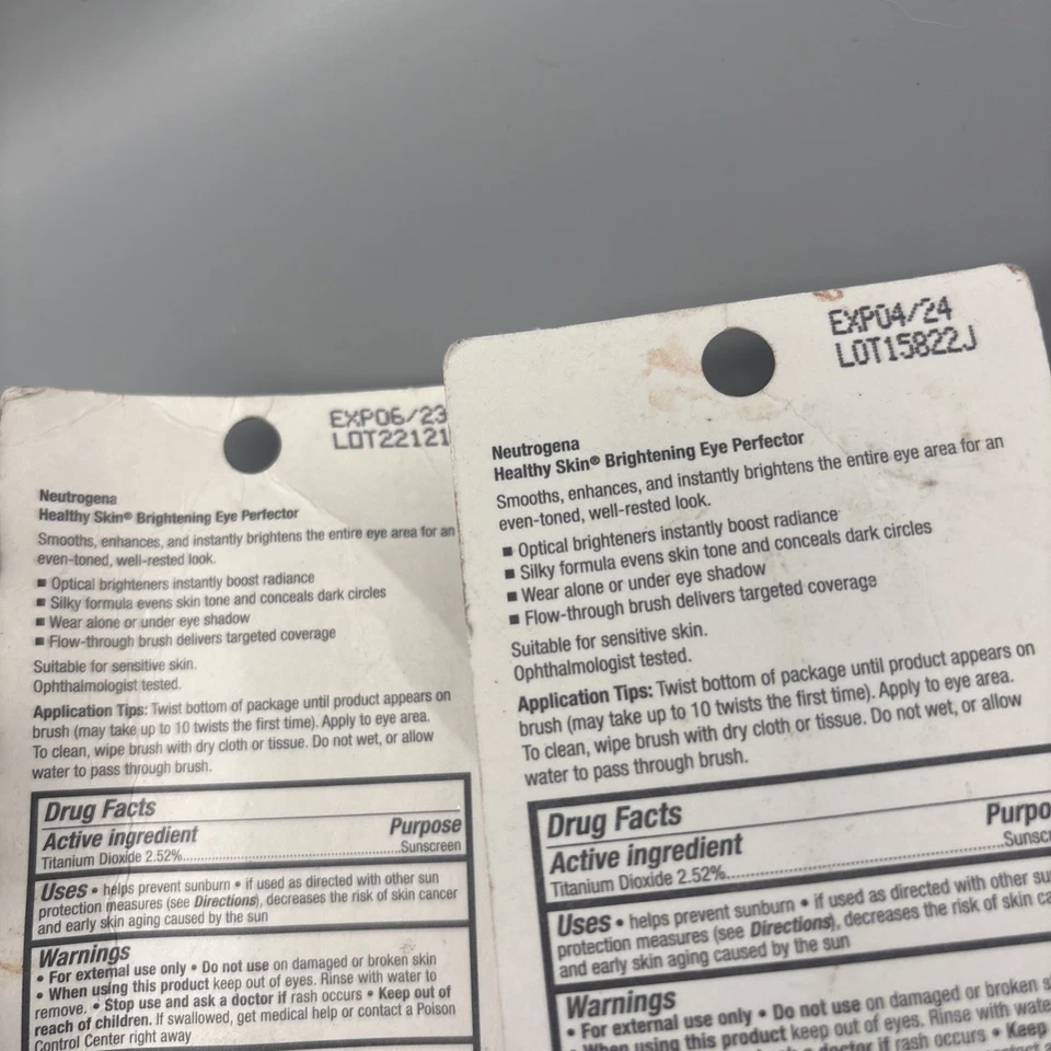 Paquete de 2 NUEVO Neutrogena Health Perfeccionador de Ojos Iluminador de Piel - Corrector Buff 09 Foto 3 de 3